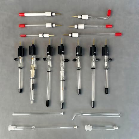 Silver Chloride Reference Electrode - High-Stability Reference Electrode, Saturated Calomel, mercuric sulfate, Mercury Oxide, AgCl, HgO (6mm*95mm(Saturated Calomel))