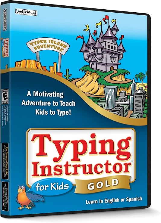 Typing Instructor for Kids Gold - Typing Training for Kids to Learn to Type or Improve their Typing Skills - Teaches Keyboard Basics Following One of 10+ Skill & Age-Appropriate Typing Plans CD/PC