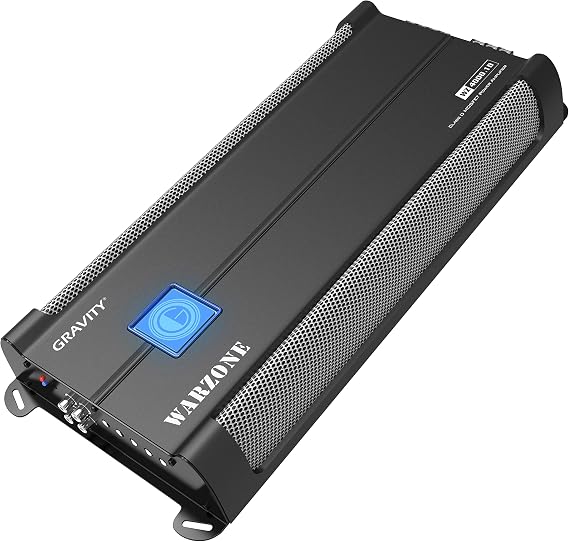 Gravity 4000.1D Class D Car Audio Amplifier 1800 Watts True RMS @ 1 Ohm Max Power at 4000W, 1/2/4 Ohm Stable, Digital, Monoblock, Mosfet Power Supply, Great for Subwoofers