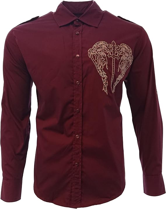 Cowboy Shirt Long Sleeve Camisa Vaquera Western Wear with Embroidered Design