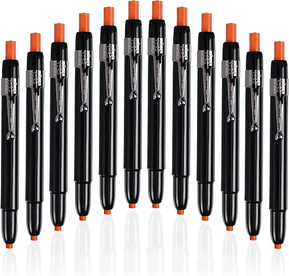 Listo 1620 - Box of 12 - China Markers/Grease Pencils/China Marking/Pencils/Wax Pencils - Made in USA (Orange)