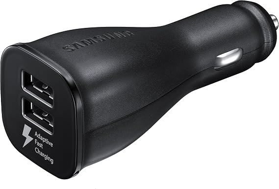 Original Samsung Car Charger Dual Port Adaptive Rapid Fast Charger with USB TYPE-C Cable EP-LN920CBEGWW