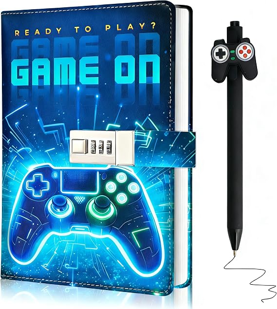 Diary with Lock for Boys, Secret Diary Journal with Lock ＆ Pen for Kids Boy