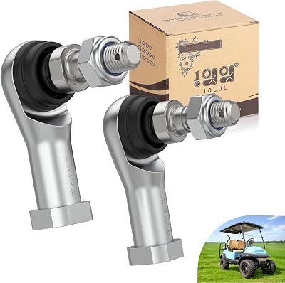 10L0L 2 Pack Ball Joint Tie Rod End Kit 102022601 102288301 Replacement for Club Car Precedent 2004-up & Tempo 2018-up Golf Cart