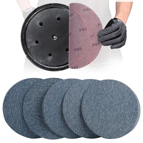25 Stück Schleifgitter 225mm Klett P80 Keramik Netz Schleifscheiben
