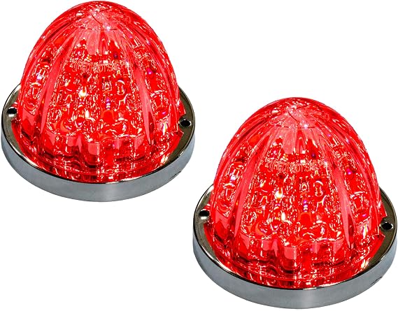 RoadWorks Red/Clear Watermelon Hero Lights | 2 Pack | HERORCWM-2