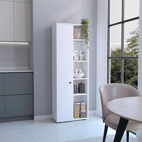 GOWE Hoyt Kitchen Pantry Storage Cabinet with and Five Interior and Exterior Shelves