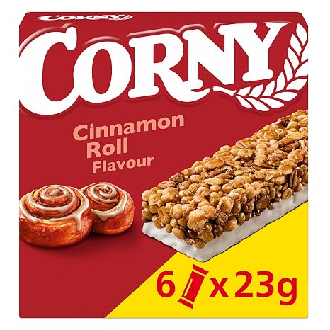 Cereal Bar Corny Cinnamon Roll Cinnamon Pastry Flavour 6 x 23g