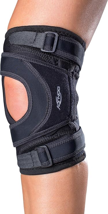 DonJoy Tru-Pull Lite Knee Support Brace for Women and Men | Adjustable Compression Knee Braces and Elastic Supports for Patellar Dislocations, XX-Large, Right