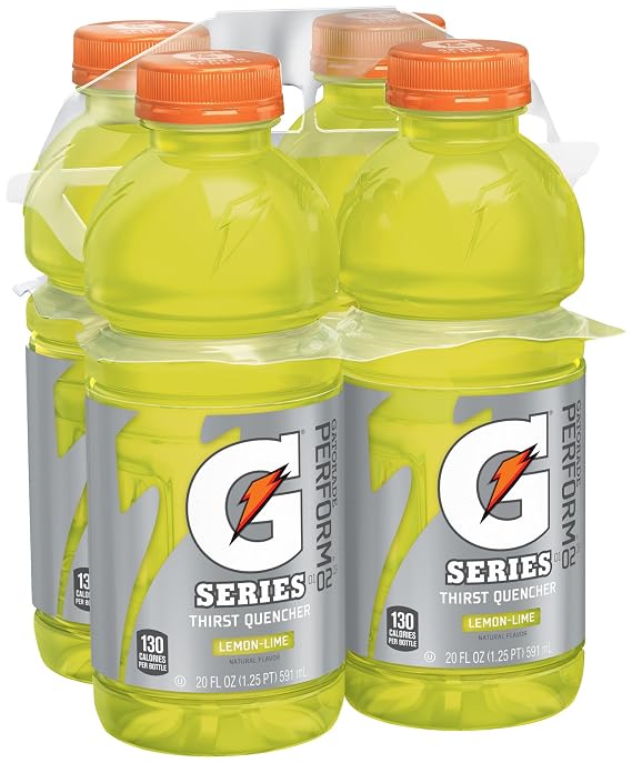 Gatorade Sports Drink, Lemon Lime, 20oz 4pk Bottles