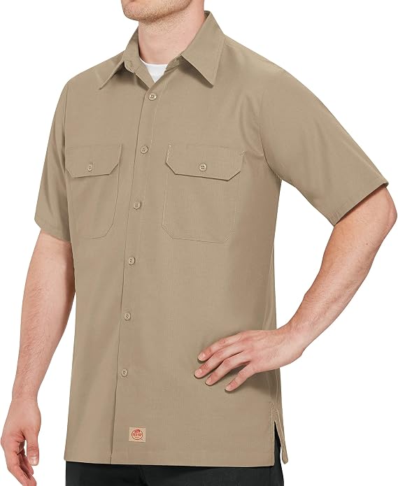 Red Kap Unisex Adult Red Kap Men's Short Sleeve Solid Ripstop Shirt
