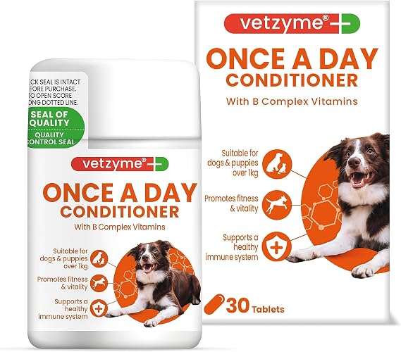 Vetzyme Dog Once A Day Conditioner 30 Tablets