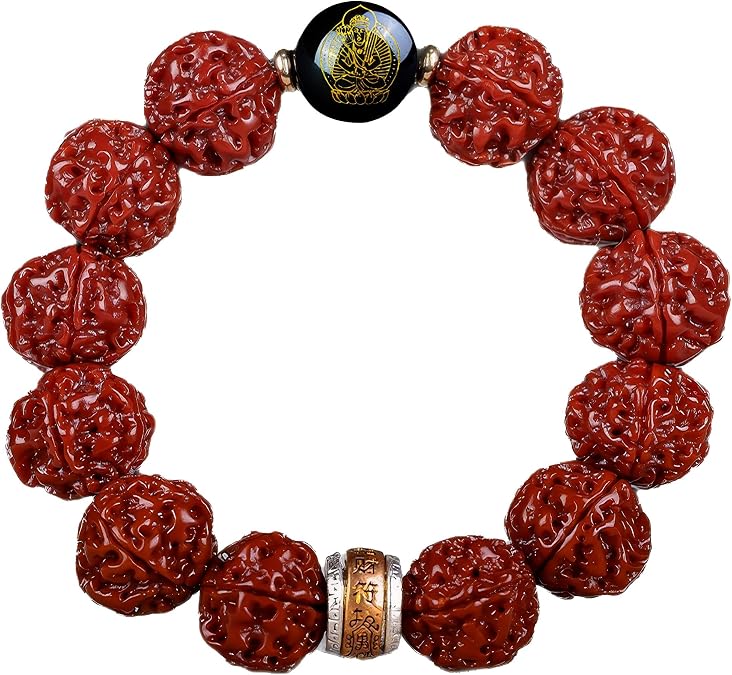 Vajra Bodhi Seed Zodiac Patron Buddha Bracelet, Spiritual Amulet for Men & Women, Natural Bodhi Good Luck Jewelry.