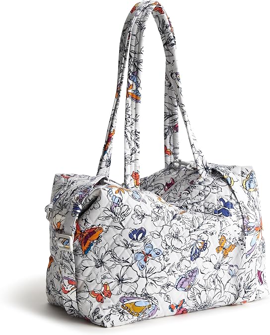 Vera Bradley Women's Premium Cotton Woodhill Shoulder Bag Handbag, One Size