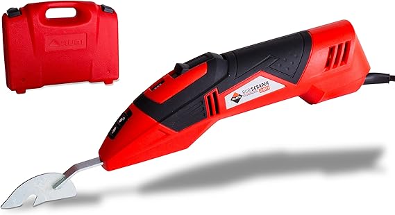 RUBISCRAPER-250 Oscillating Multi-Tool Kit, 250W Grout Removal Tool with Tungsten Carbide Blades, 3 Speeds, Fast Lock System, Ideal for Tile Repair, Includes Special Blades and Carrying Case