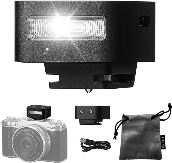 Zeniko ZF04 Mini Camera Flash Speedlite- On Camera Flash (Black, ZF04)