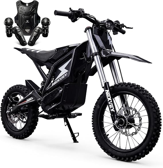 Flash Electric Dirt Bike for Teens Adults 13+, 4000W Peak High Speed Motocross Bike, 48V 22.5AH Battery 35 Miles, Fat Tire E-Bike with Wheelie Assist & Dual Brakes Off-Road Only