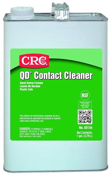 CRC QD Contact Cleaner 03134 1 gal., Plastic Safe Electronics Cleaner, Suitable for Sensitive Electronic Equipment