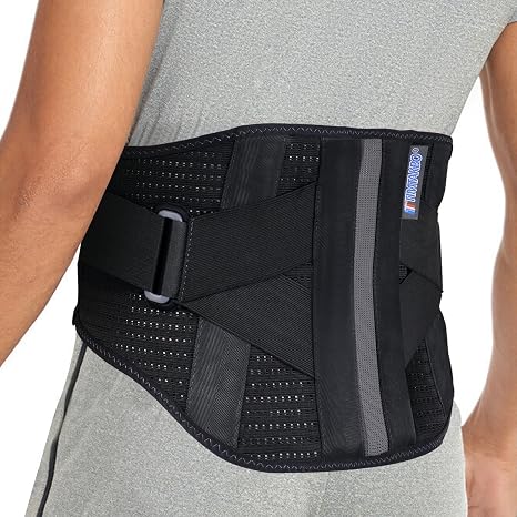 3.0 Support Brace for Men and Peitie Women Lower Back Pain Relief,Small Back Brace for Herniated Disc,Sciatica,Scoliosis,Waist Pain,Thin Breathable Lumbar Support Belt(Black,S/M Fit Belly 23.5"-29.5")