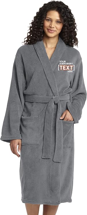 Printualist Personalized Embroidered Robes for Women - Custom SPA Robe - Monogrammed Ladies Bathrobes