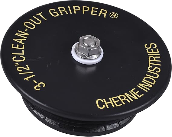 Cherne 270138 Gripper 3-1/2 in. Black Mechanical Clean Out Plug