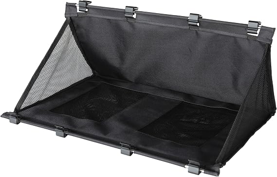 Lippert Solid Step RV Shoe Storage Organizer for Triple and Quad Step Assemblies with All-Weather Mesh Fabric, Easy DIY Install, (4) Extra Clips - 2025008967