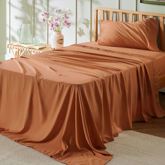 Bedsure Twin Sheets Set - 3 Pieces Soft, Breathable, Cooling Bed Sheets