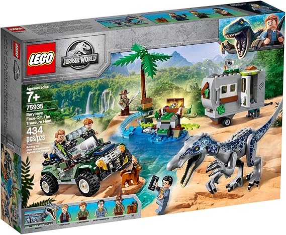 LEGO Jurassic World - Baryonyx Face-Off: The Treasure Hunt Park Costruzioni