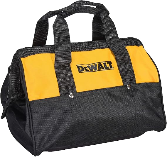 Dewalt Heavy Duty 12" x 9" Black/Yellow Power Tool Contractor Tool Bag
