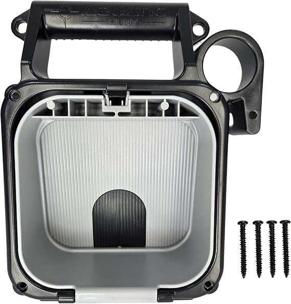 Replacement Lionfish Locker Handle End Cap Assembly Includes Door, Springs, Latch (Charcoal)