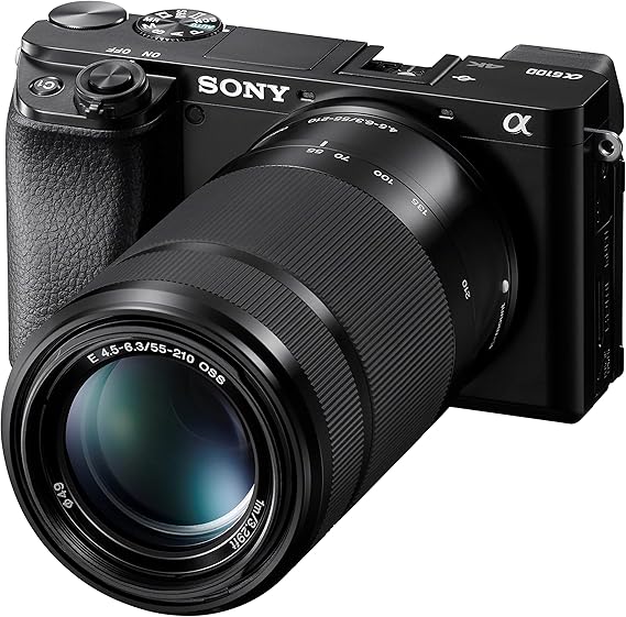 Sony A6100 Twin Lens Kit:16-50mm and 55-210mm Mirrorless Digital Camera - Wi-Fi Enabled, International version - Black