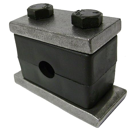 Behringer Heavy Series Pipe Clamp, Polypropylene with Plain Carbon Steel Hardware, Weld Mounting, 1/4" Tube Size