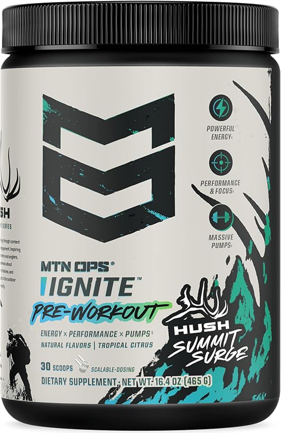 MTN OPS Ignite Pre-Workout, Summit Surge, Customizable Gym Energy