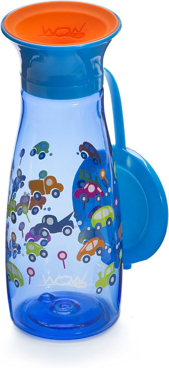 WOW CUP MINI 360 Sippy Cup, Blue, 12 oz / 350 ml