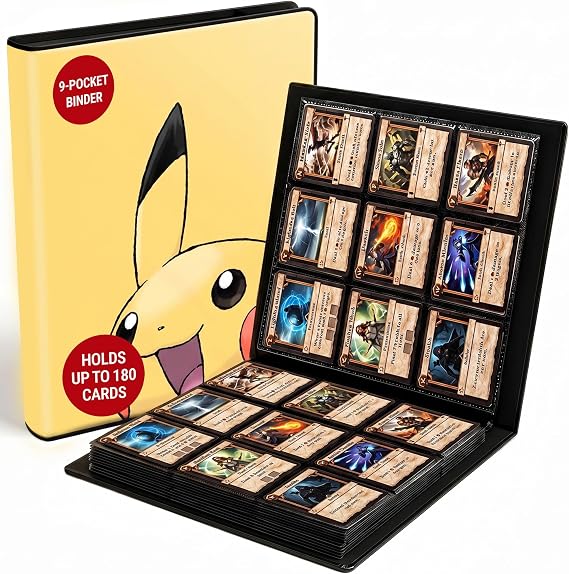 Ultra Pro Pokemon: Pikachu 9-Pocket Portfolio for Trading Card Collectors