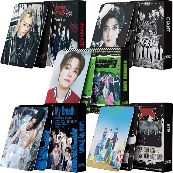 MXP Strraykiid Photocards, Kpop Album, 5 Pack/275 Pcs, Anime Lomo Card, Hyunjin P-hotocards Greeting Card, Anime Lomo Postcard