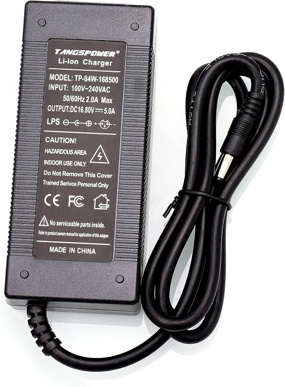 16.8V Charger Output 5A Fast Charging for 14.4V 14.8V 4S Lithium Battery