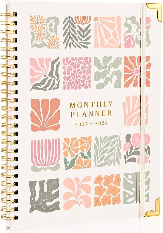 Beautiful Matisse 2026-2028 Monthly Planner - To Do List Notebook | Easily Organizes Your Tasks to Boost Productivity - Runs from July 2026 Until December 2028 Incl. 2027