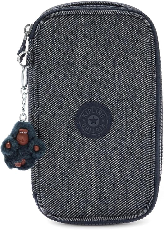 Kipling 50 PENS Medium Pencil Case Pouch Case Navy (Blue)