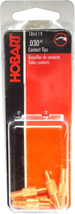 Hobart 186419 Contact Tip, 0.030 M5 by 0.8mm Thread (packaging may vary)
