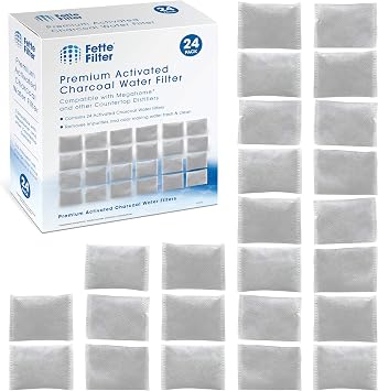 Fette Filter - Countertop Distillers Water Filters Compatible with Megahome and Other Counter Top Water Distiller Models - Pack of 24