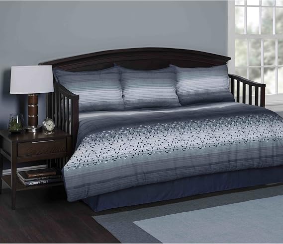 Leggett & Platt QB0018 Renee 5-Piece Comforter and Pillow Sham Daybed Ensemble, Twin