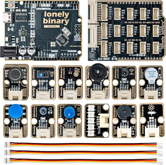 Lonely Binary TinkerBlock UNO R3 Starter Kit 12 Sensors