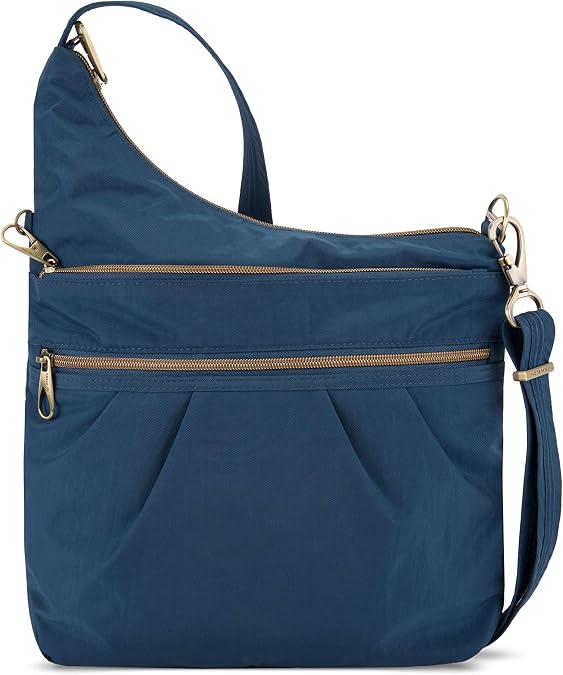 Travelon Anti-Theft Signature 3 Compartment Crossbody Bag