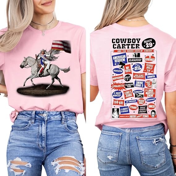 Cowboy Carter T-Shirt, Western Music Fan Shirt, Country Rodeo Graphic Tee, Southern Style Cowboy Shirt, Country Music