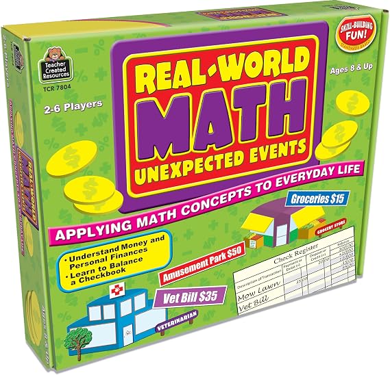 Teacher Created Resources Teacher Real-World Math: Unexpected Events, Applying Math Concepts to Everyday Life 7804