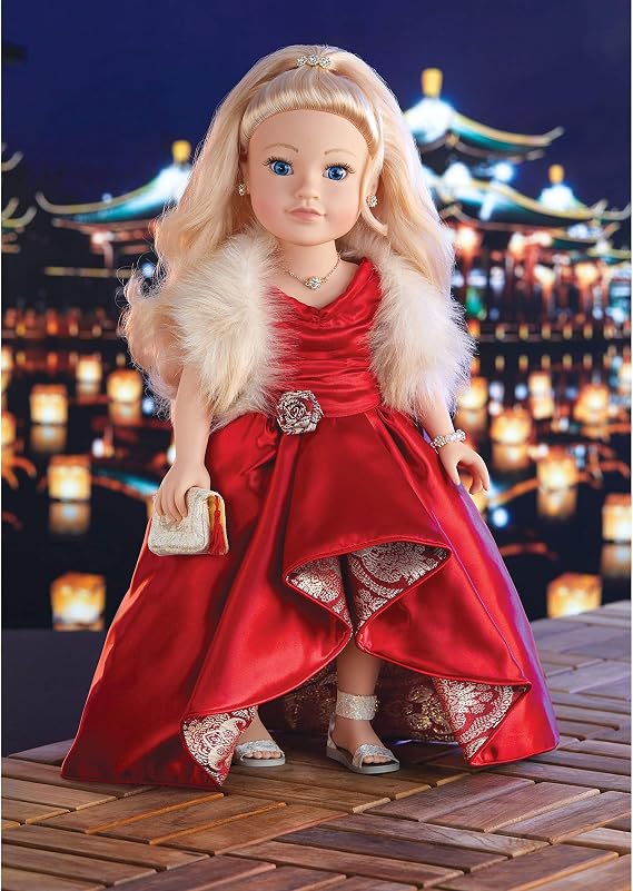 Journey Girls 18 Inch Special Edition Hand Painted Doll with Blonde Hair Blue Eyes, Kids Toys for Ages 6 Up by Just Play