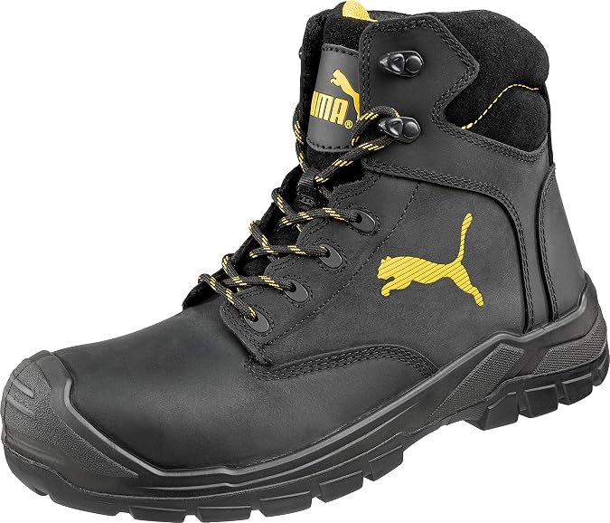 Puma Borneo Black Mid S3 Hro Src, Puma, Men's Safety Shoes - EN safety certified