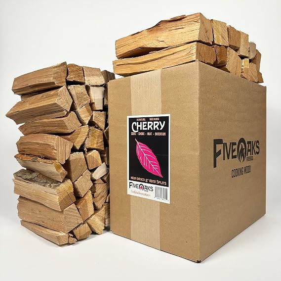 Cherry Mini Split 8" Cooking, Grilling, Smoking Wood, Approx 17lbs Product of USA 1,248 cu. in.