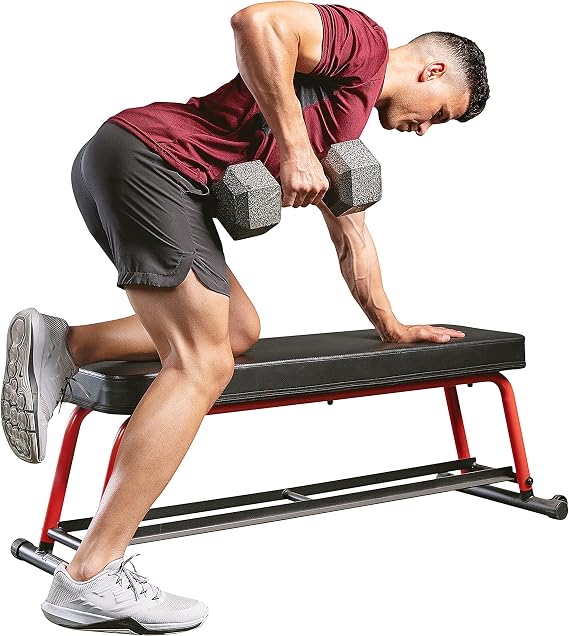 Sunny Health & Fitness Heavy-Duty Weight Bench for Home Gym Training